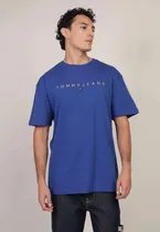 Comprar Polera Regular Fit Logo Bordado Azul Tommy Hilfiger