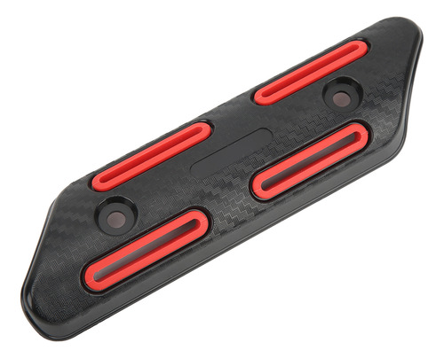 Protector Térmico De Tubo De Escape Rojo Rojo Universal Para
