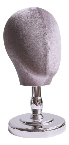 Modelo De Cabeza De Maniquí Con Soporte Para Gris Y Plata