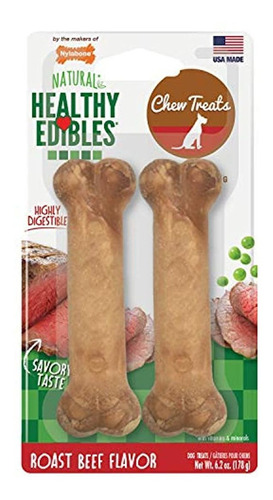 Nylabone Sanos Comestibles Carne Asada Saborizada