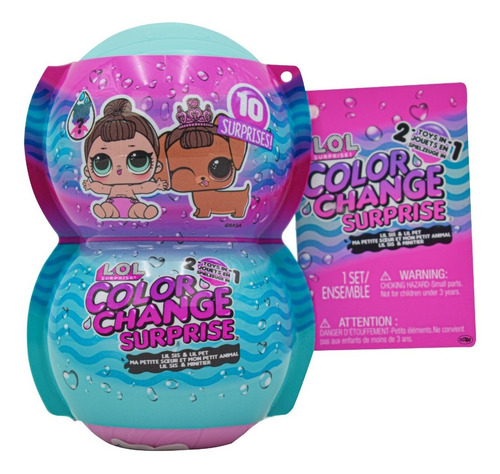 Lol Surprise Color Change Lil Sis Y Lil Pet 10 Sorpresas Mga