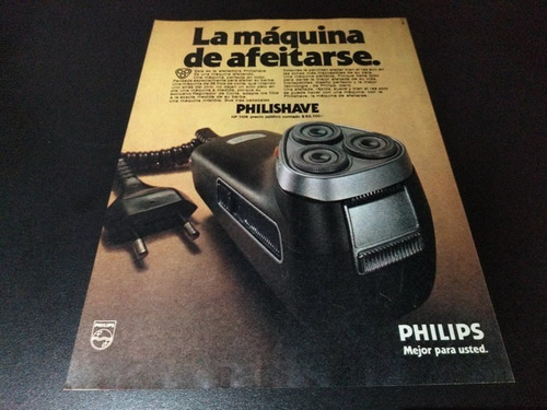 (pb279) Publicidad Clipping Afeitadora Philips * 1976