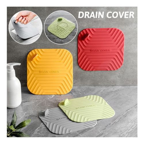 Cubre El Drenaje Del Piso De La Cocina Para Sellar El Tapón