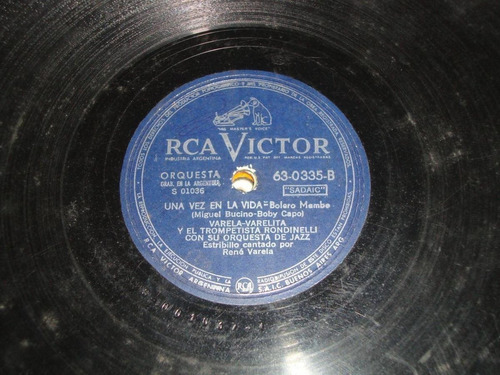 Pasta Varela Varelita Trompeta Rondinelli Rca Victor C33