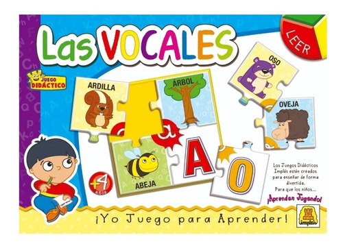  Las Vocales Juego Didactico Implas Cod  330