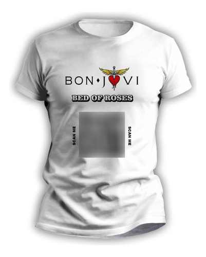 Remera Infantil Rockera Personalizada Con Qr Bon Jovi - 3121