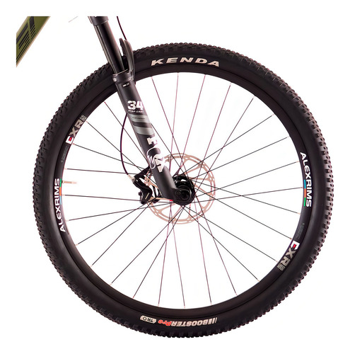 Bicicleta Oggi Full Cattura Pro Carbono - Sram Gx Cor Verde Tamanho Do Quadro 15.5