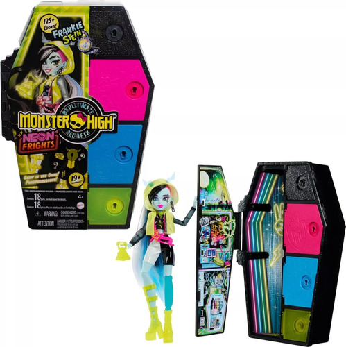 Muñeca Monster High Skulltimate Secrets Frankie Stein Ataud