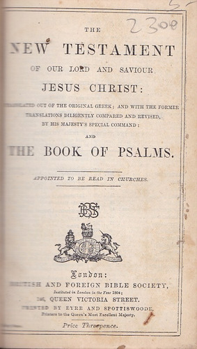 The New Testament - British And Foreign Bible Society