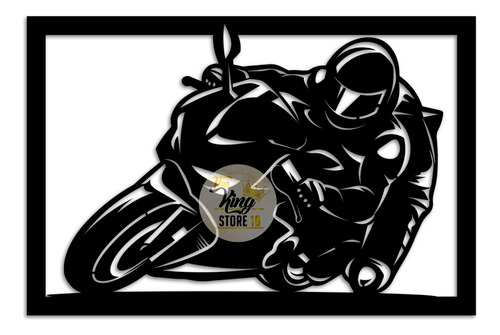 Cuadro Decorativo De Moto Deportiva Laser Mdf The King Store