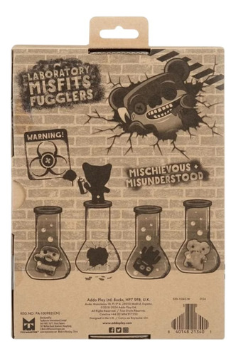 Fugglers Laboratorio Misfits Funny Ugly Monster Negro