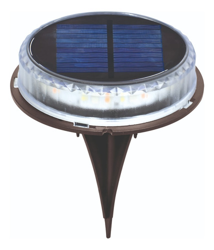 Luminario Solar De Jardín Multicolor Adir Premium 10445 Color Negro