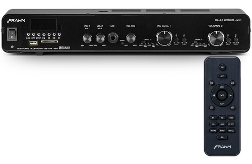 Amplificador Receiver Frahm Slim 2500 App G3 Bt Usb Fm Sd