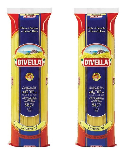 2 Pack X 500g Linguine / Linguini Pasta Italiana Divella