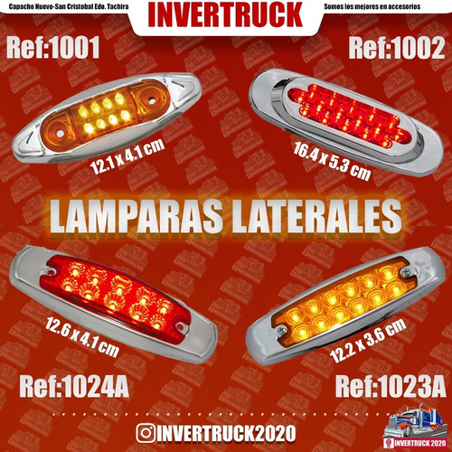 Lampara Lateral Led Para Gandolas Bateas Camiones Cavas