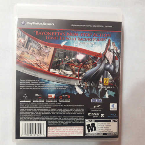 Bayonetta Ps3 Midia Fisica Usado (Usado)