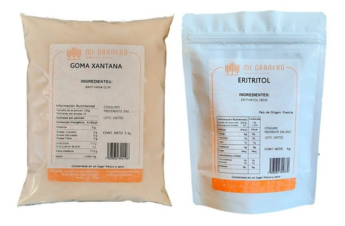 Eritritol Y Goma Xantana 1 Kilogramo 