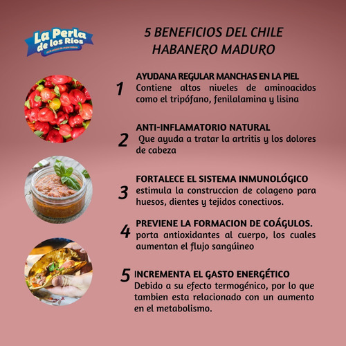 Imagen 3 de 7 de Salsa Habanera La Perla De Los Rios Cont Neto 10pz