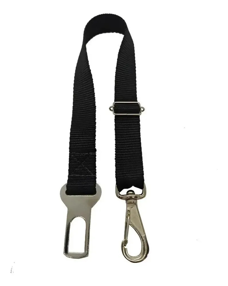 Cinto Segurança Pet para Carro Universal Ajustável Cachorro Gato Cães e Gatos Coleira Guia Veicular Regulável Resistente com Mosquetão Acessório Transporte Viagem Passeio Automotiv