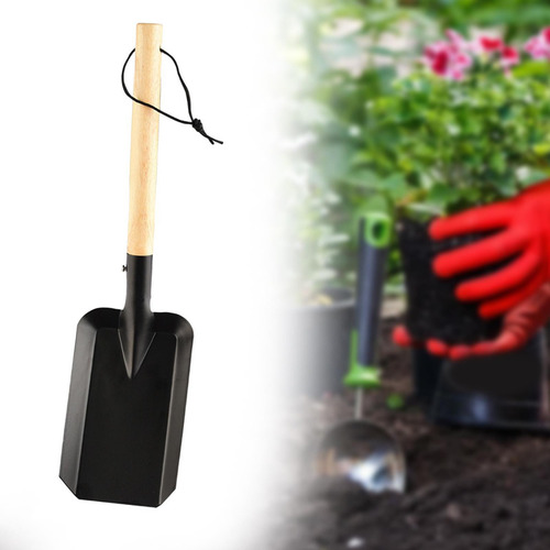 Pala De Jardín Con Mango De Madera, Versátil Para