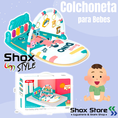 Colchoneta Bebe Gym Interactivo Piano Sonido Luz Sonajero