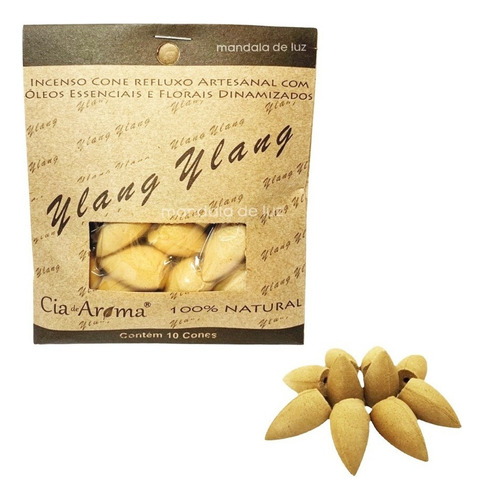Incenso Cone 100% Natural E Vegano - Ylang Ylang