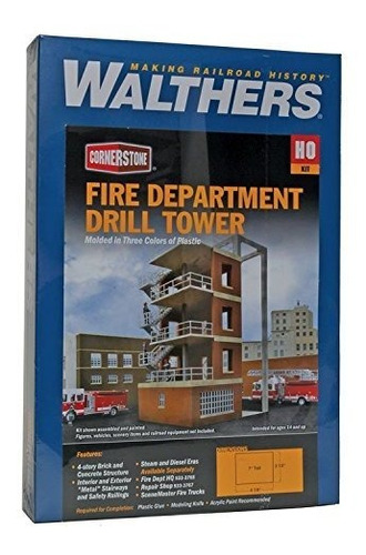 Walthers Cornerstone Departamento Del Fuego De Taladro Torre