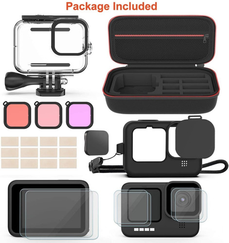 Imagen 2 de 10 de Kit De Accesorios Compatible Con Camara Gopro Hero11 Hero10
