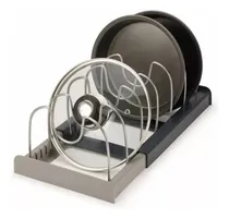 Comprar Rack Organizador Tapas Ollas Expandible Cocina Menaje Sartén