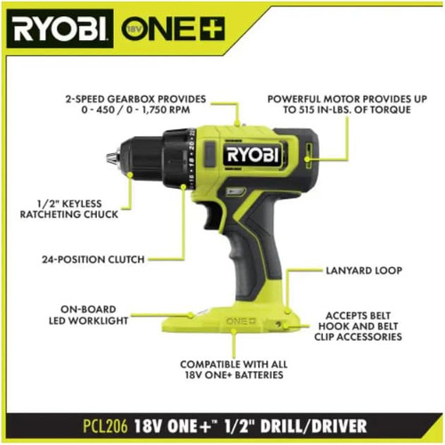 Combo 4 Herramientas Ryobi Inalambricas, Pcl1400k2