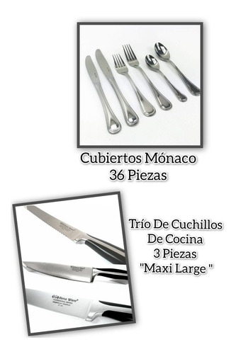Juego De Cubiertos Rena Ware 36 Piezas + Cuchillos De Cocina