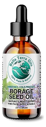 Bella Terra Oils - Borage Seed Oil 2oz - Cold-presed P3zym
