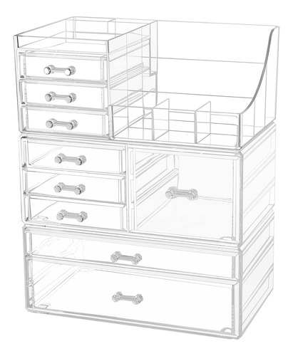 Cq Acrylic Organizador De Maquillaje Transparente Y Almacena