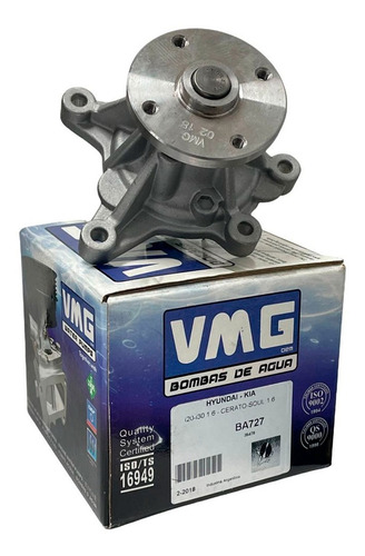 Bomba De Agua Vmg P/ Kia Cerato 1.6 16v G4fc