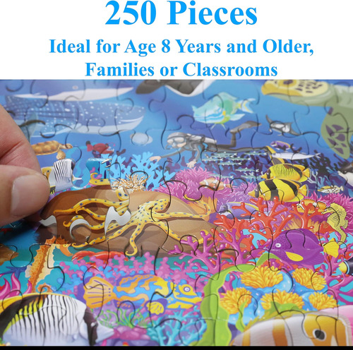 Atractivo Puzzle Marino Think2master Ocean Life, 250 Piezas