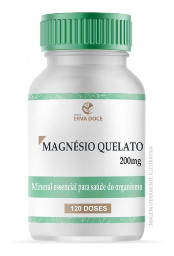 Magnesio Quelato 200mg 120 Doses