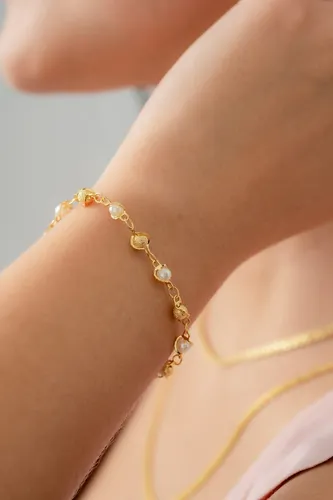 Pulsera Romantic 16cm + Extensor Oro Laminado 18k