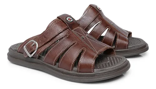 Mercado livre sandalias masculinas em couro hot sale