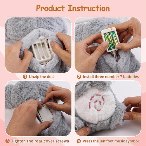 A Juguete De Peluche Con Música Y Luces, Regalo For Niños