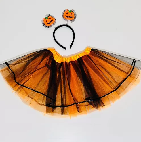 Fantasia Infantil Halloween Laranja Douvelin