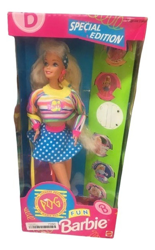 Barbie Pog Fun 1994 Loira Mattel Antiga 80 90 Superstar 