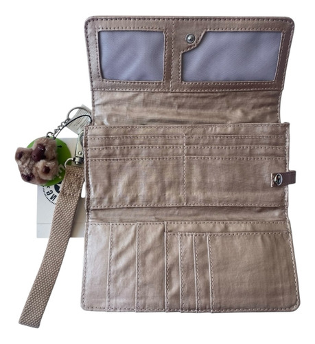 Cartera Kipling Rubi Quartz Metálico Monedero Origina Ac8151
