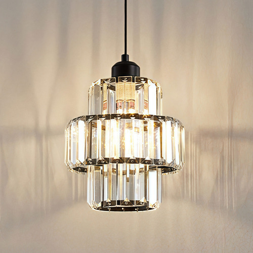 JUDENG Lámpara De Techo Lámpara Colgante Moderna Cristal Decorativa Lámpara De Techo De Cristal De Un Solo Cabezal,negro,moderna Luz Lamparas Colgantes Lamparas Decorativas Lamparas Para Sala