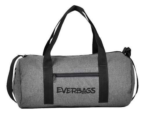 Everbags Malinha Streetbag Treino Academia Fitness Multiuso Funcional Estilosa Resistente Cinza Mecla