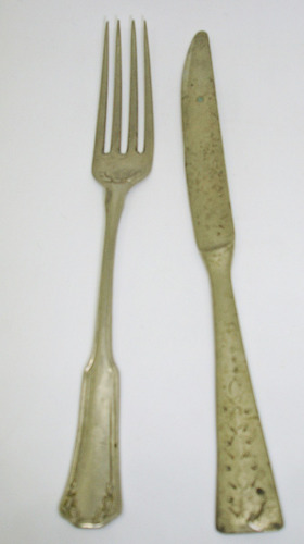 Tenedor Y Cuchillo Antiguo Para Niños