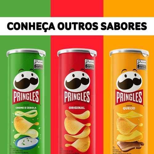 Combo Batata Pringles Churrasco 18 Unidades