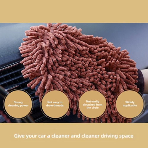 Guantes De Lavado De Coches Zxcvwwe, Microfibra, Chenilla, I