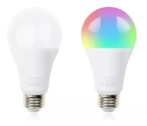 Lampara Led Smart Foco Rgb Multicolor E27 Wifi App Full