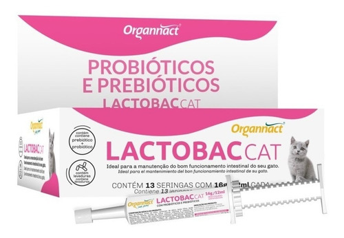 Lactobac Cat Organnact 16g/12ml Display 13 Seringas