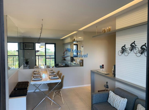 Apartamento À Venda 2 Quartos, 1 Suíte, 1 Vg, Desoc, Mobiliado, Lazer Completo- Qsf-1, Taguatinga Sul - Df.